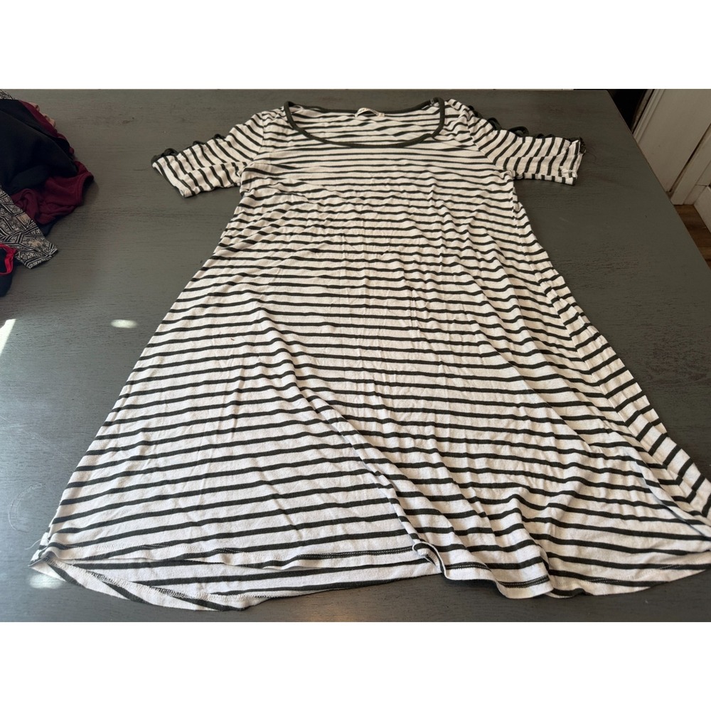 green white striped HEART HIPS plus size dress 1X